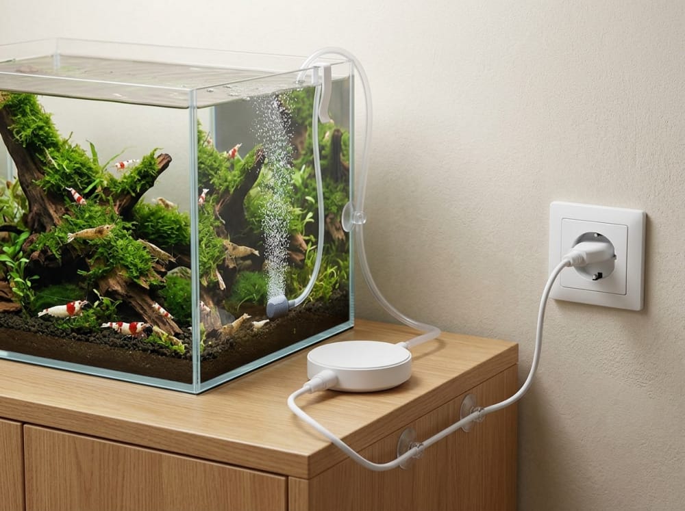 8 Kondisi Pompa Udara Mini Kritis di Indonesia — supporting aquarium detail