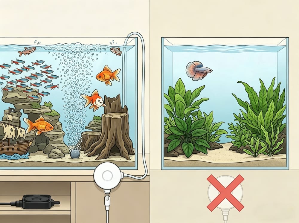 Pompa Udara Akuarium di Indonesia: Kapan Wajib?: aquarium guide image 1