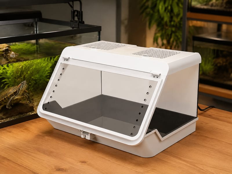 Platform Berjemur Kura-Kura dengan Pemanas: Panduan Beli — supporting aquarium detail