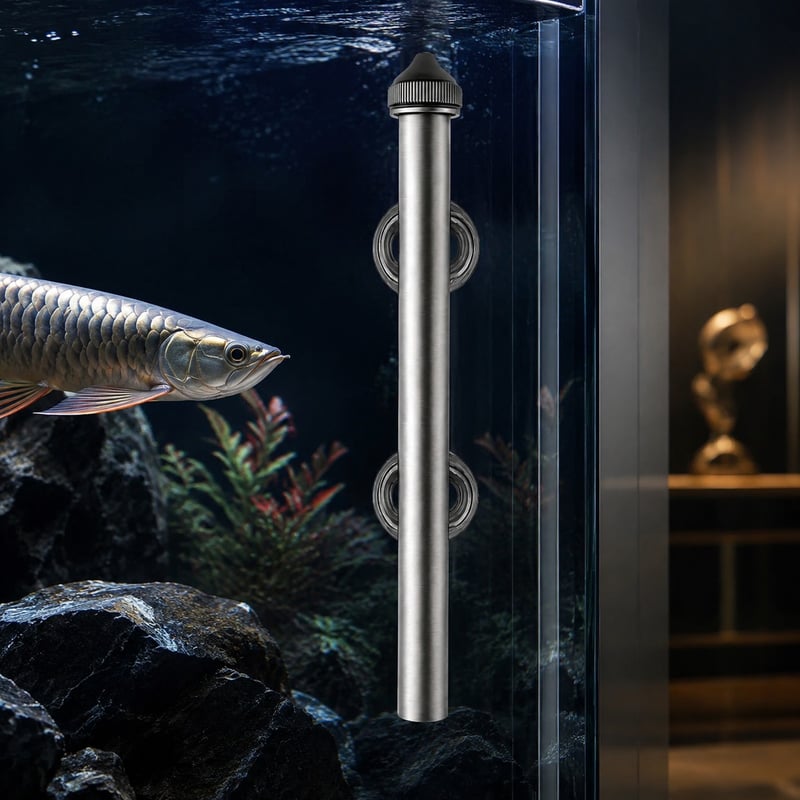 Gambar detail 2 model Pemanas Akuarium Arowana Digital Tipe Terpisah WK001 untuk pembeli grosir dan OEM peralatan akuarium