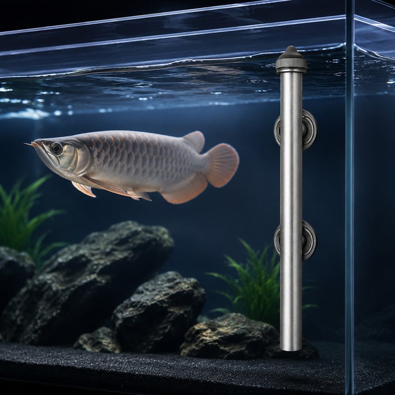 Pemanas Akuarium Arowana Digital Tipe Split WK001 gambar detail model WK001 3 untuk grosir peralatan akuarium dan pembeli OEM