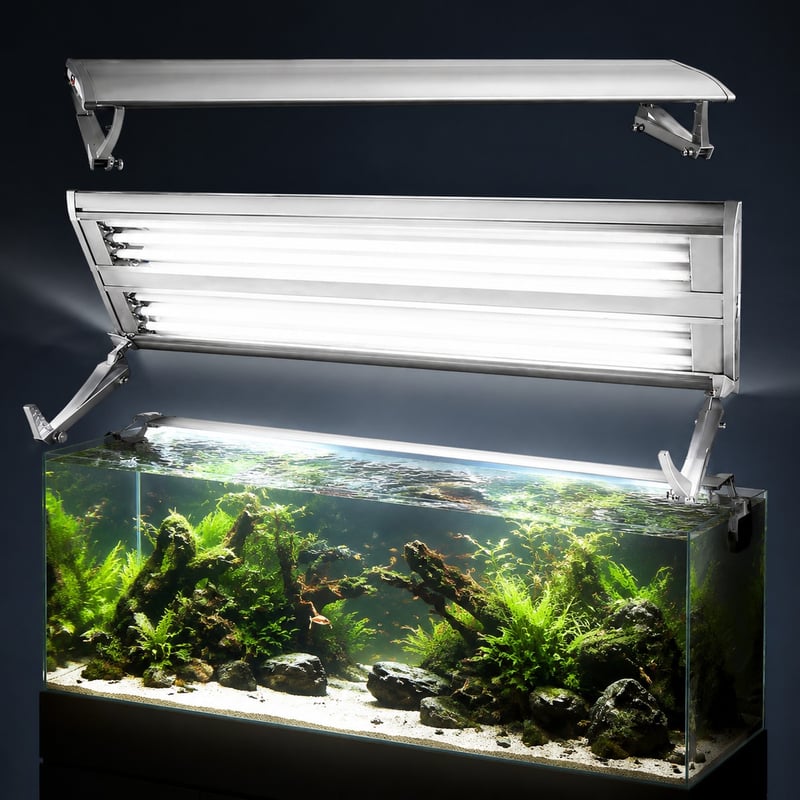 Gambar performa Lampu Akuarium 6 Lampu model WK025 untuk distributor peralatan akuarium dan tim pengadaan
