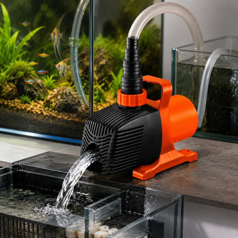 Gambar fungsi Pompa Air Akuarium Kecepatan Variabel 4 Kutub model WK026 untuk distributor peralatan akuarium dan tim pengadaan