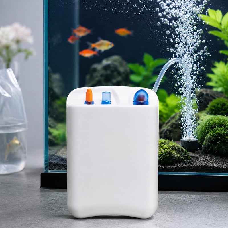 Gambar performa Pompa Udara Akuarium Isi Ulang WK030 DC-125 model WK030 untuk distributor dan tim pengadaan peralatan akuarium