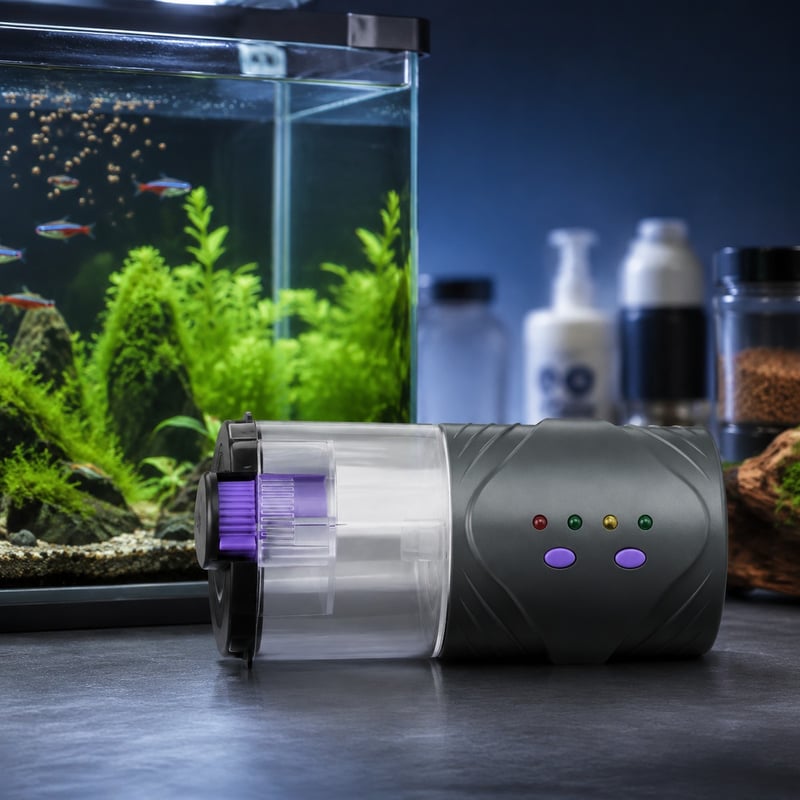 Gambar performa Pengumpan Ikan Akuarium Otomatis WK060 model WK060 untuk distributor peralatan akuarium dan tim pengadaan