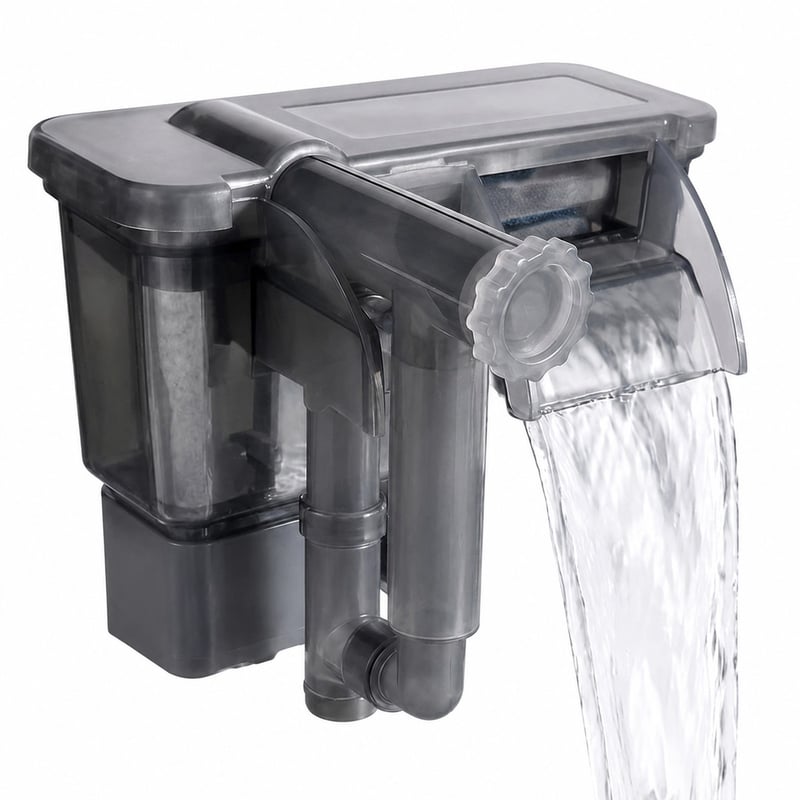 Gambar performa Filter Akuarium Hang-On-Back WK071 model WK071 untuk distributor pendukung filtrasi akuarium dan tim pengadaan
