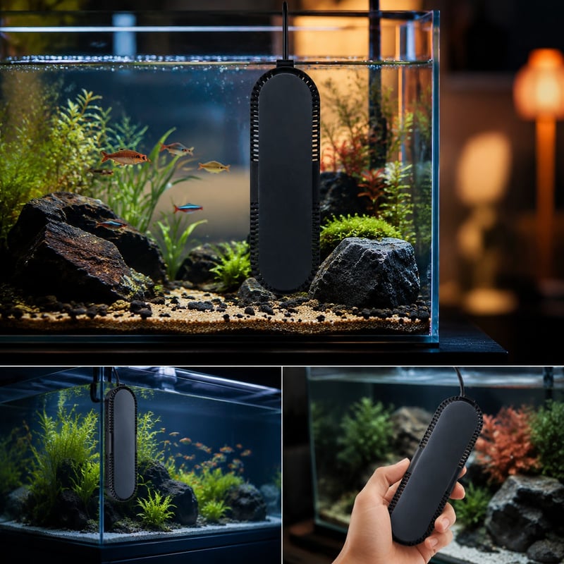 Pemanas Akuarium Digital Ringkas Berdaya Tinggi WK073 model WK073, gambar fungsi untuk distributor peralatan akuarium dan tim pengadaan