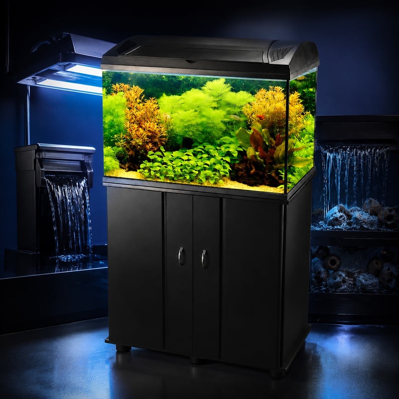 Gambar performa Tangki Ikan Akuarium Kaca Persegi Panjang WK078 model WK078 untuk distributor tangki akuarium dan tim pengadaan