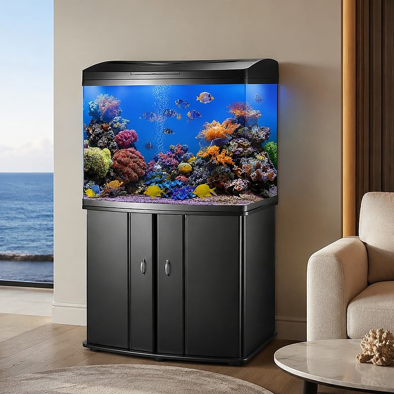 Gambar fungsi Akuarium Laut Bagian Depan Melengkung WK083 model WK083 untuk distributor dan tim pengadaan akuarium