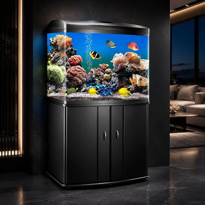 Gambar keunggulan Akuarium Laut Bagian Depan Melengkung WK083 model WK083 untuk distributor dan tim pengadaan akuarium