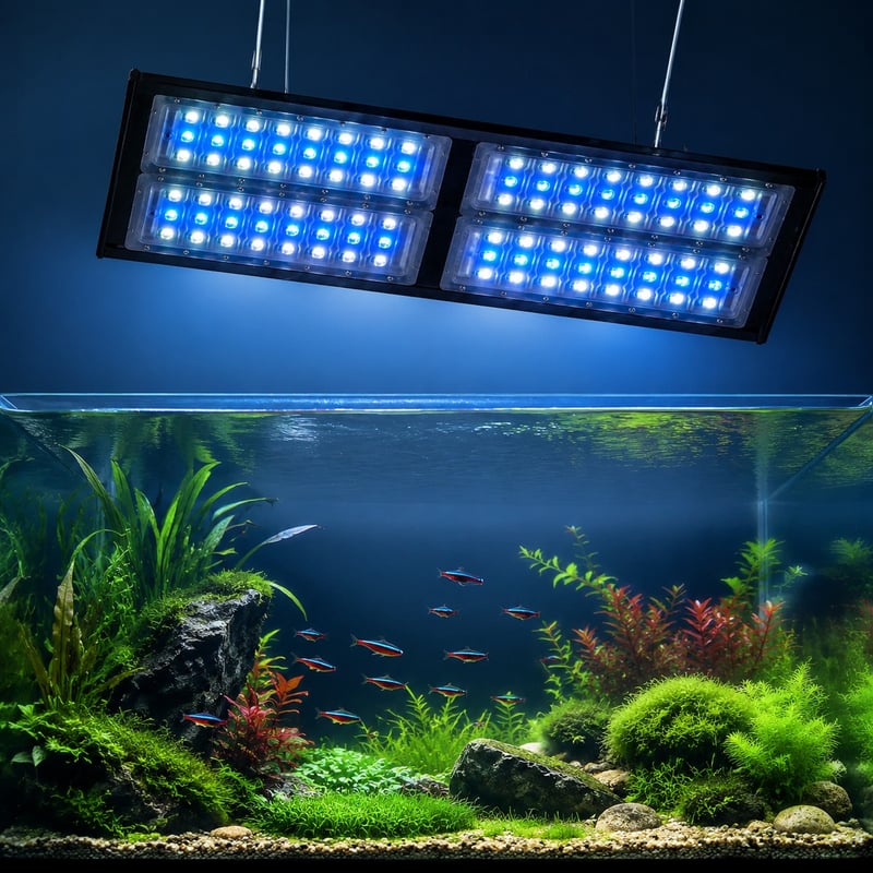 Gambar performa Lampu LED Akuarium Tahan Air Berdaya Tinggi WK084 model WK084 untuk distributor peralatan akuarium dan tim pengadaan