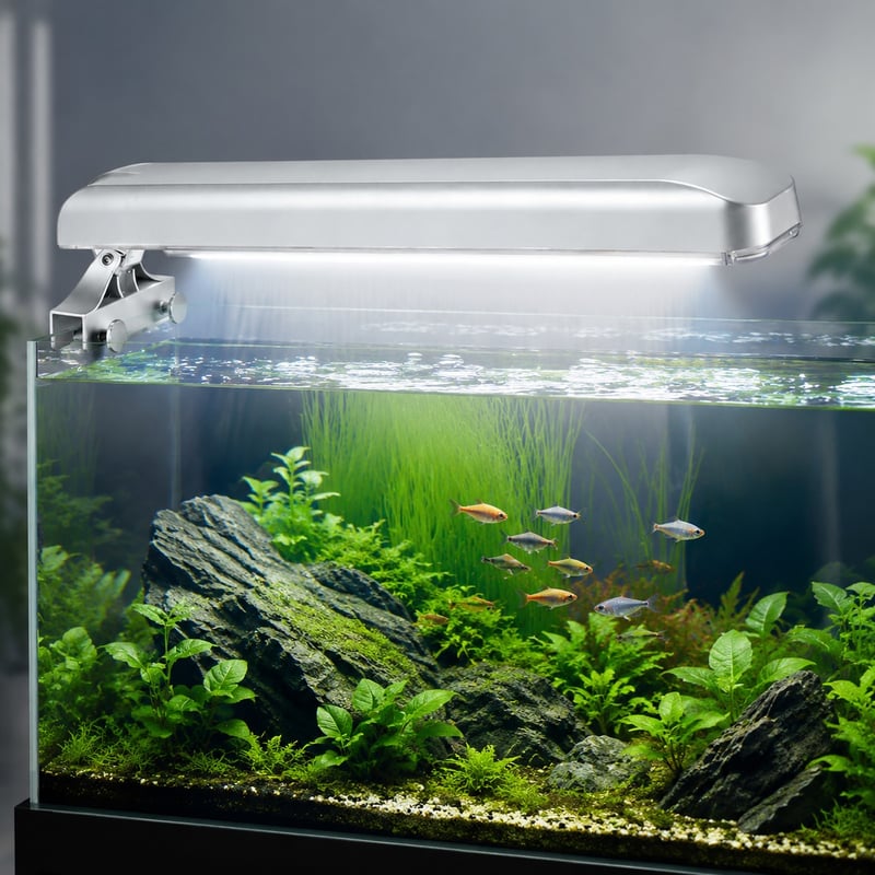 Gambar performa Lampu Akuarium Clip-On PL WK094 model WK094 untuk distributor peralatan akuarium dan tim sourcing