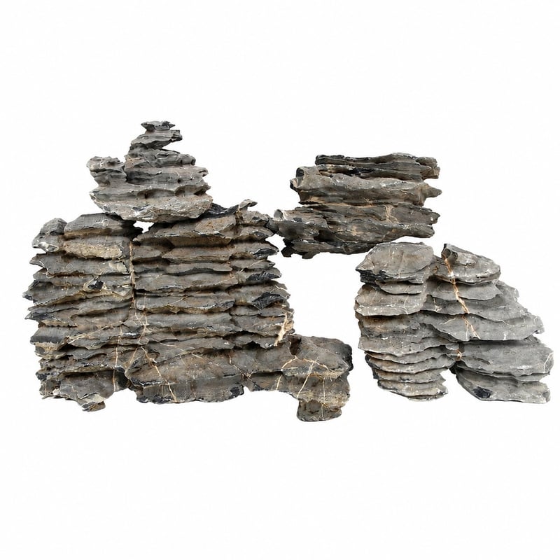 Gambar performa WK096 Layered Blue Stone model WK096 untuk distributor dan tim sourcing dekorasi Aquascaping akuarium