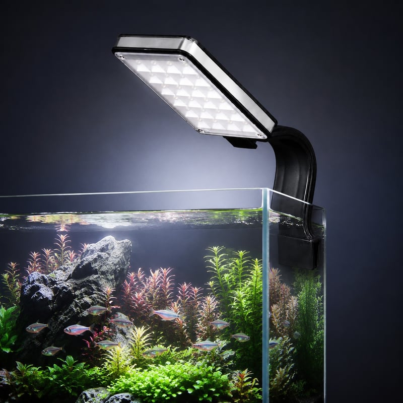Gambar performa model Lampu LED Akuarium WK104 untuk distributor peralatan akuarium dan tim pengadaan