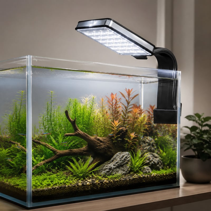 Gambar fungsi model Lampu LED Akuarium WK104 untuk distributor peralatan akuarium dan tim pengadaan