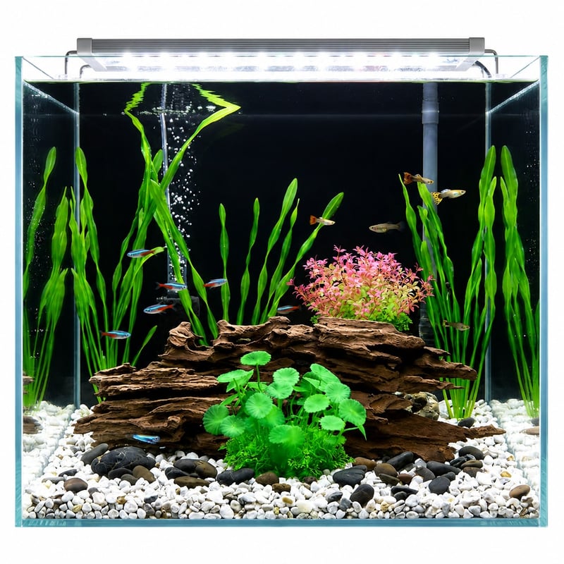 Gambar keunggulan model Tanaman Akuarium Artifisial WK105 untuk Akuarium Ikan WK105 untuk distributor dekorasi Aquascaping akuarium dan tim pengadaan