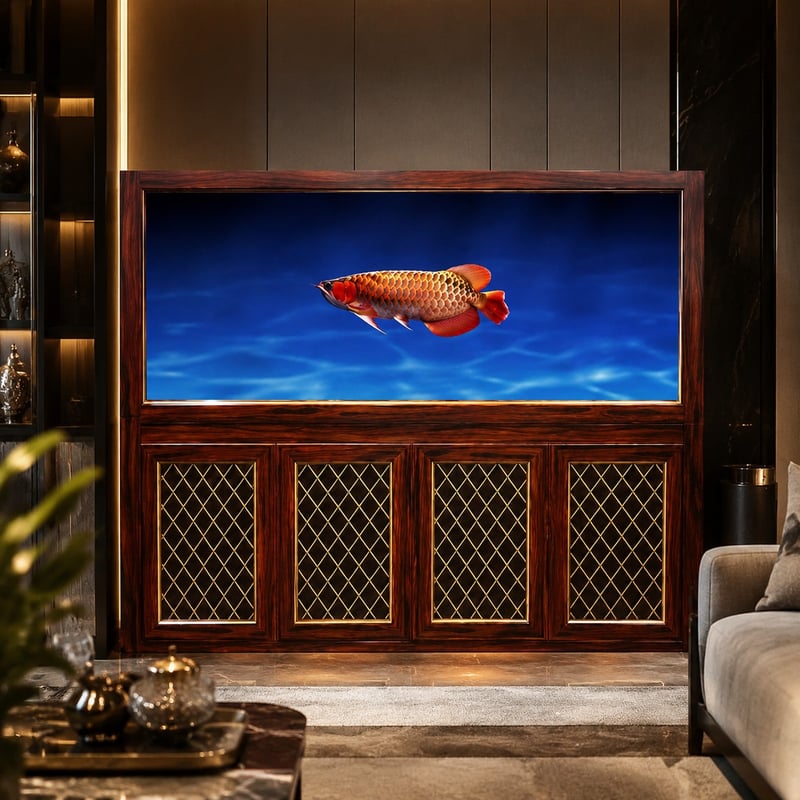 Gambar fungsi WK106 Wood Grain Arowana Aquarium Tank model WK106 untuk distributor dan tim pengadaan Aquarium tanks