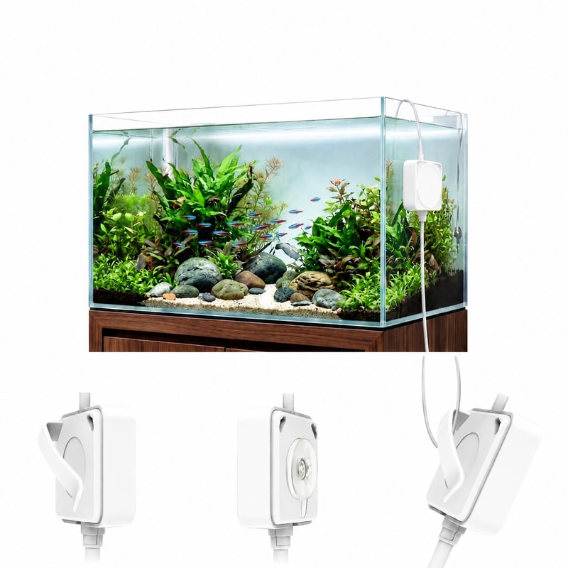 Gambar detail 5 WK107 Mini Aquarium Air Pump model WK107 untuk pembeli grosir dan OEM Aquarium equipment