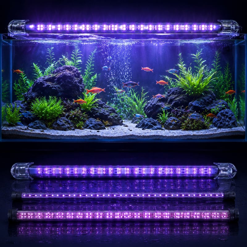 Lampu Akuarium Arowana Submersible WK130 gambar performa model WK130 untuk distributor peralatan akuarium dan tim pengadaan