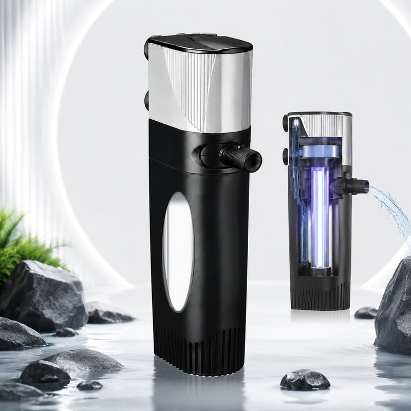 Gambar keunggulan WK147 UV Biological Aquarium Filter model WK147 untuk distributor dukungan filtrasi akuarium dan tim pengadaan