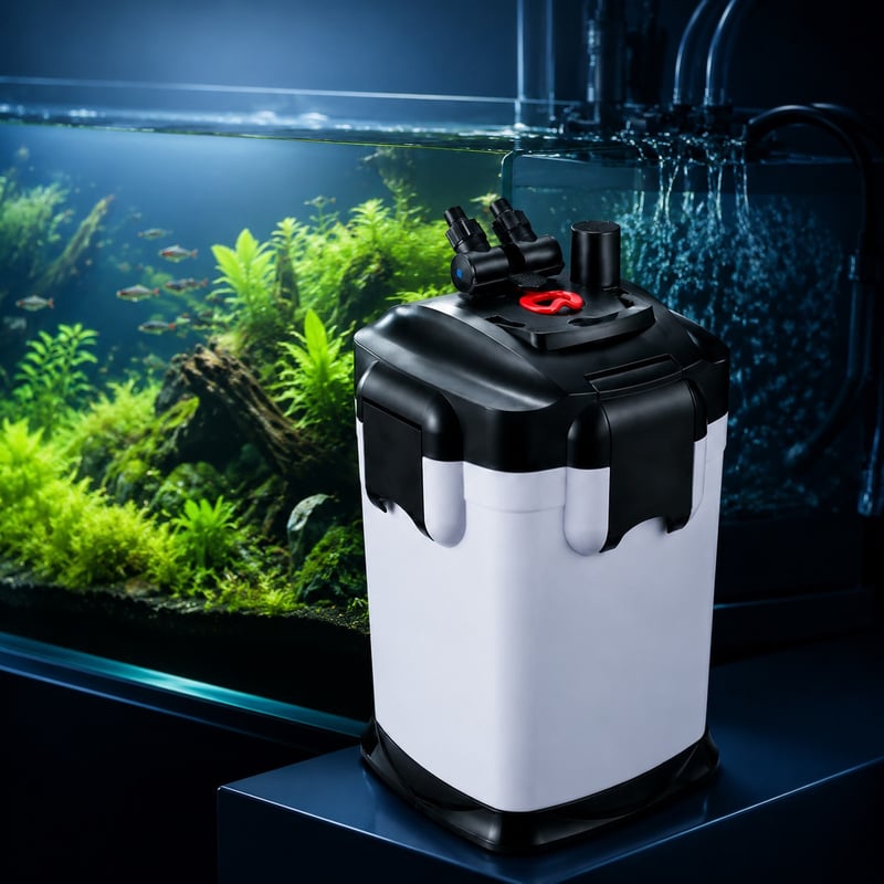 Gambar performa Filter Tabung Eksternal UV WK148 model WK148 untuk dukungan Filtrasi akuarium bagi distributor dan tim pengadaan