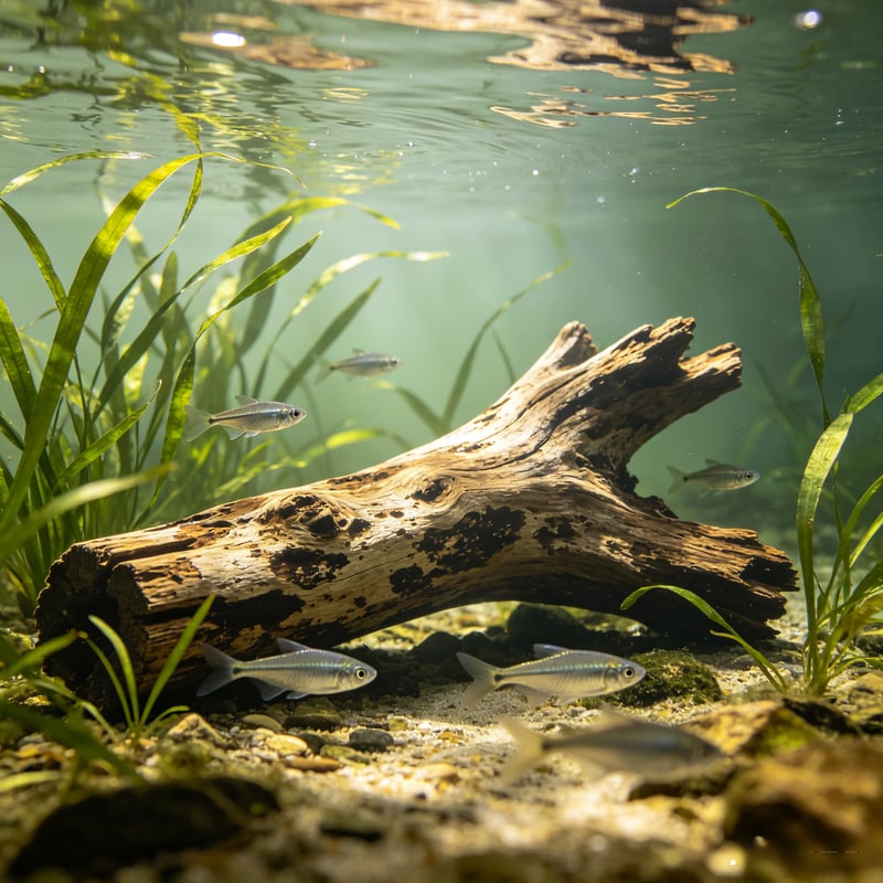 Presentasi dekorasi akuarium kayu apung WKAQOO untuk pengadaan grosir aquascaping bagi pembeli grosir, OEM, dan distributor akuarium